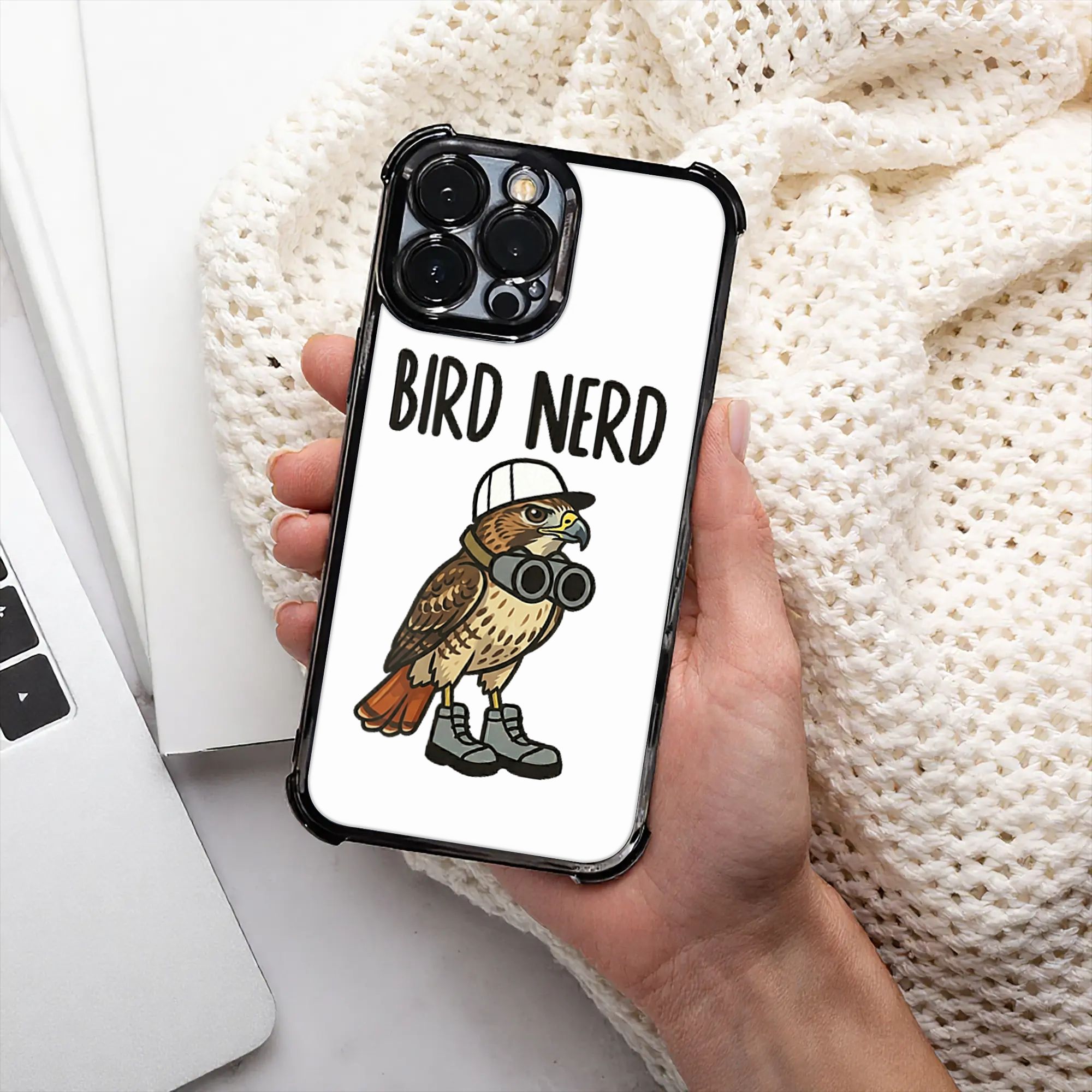 Watches & Jewelry Repair Center Photos - Funny Bird Nerd Watching Red Tailed
