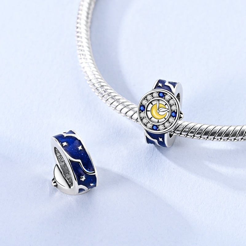 Fine Jewelry Watches Women - 925 Sterling Silver Star Moon Watch