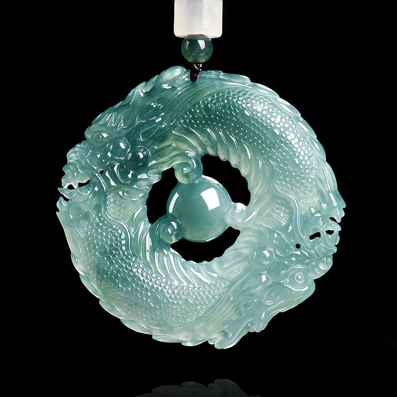 Jewelry & Watches Company - Natural Real Emerald Blue Water Jade