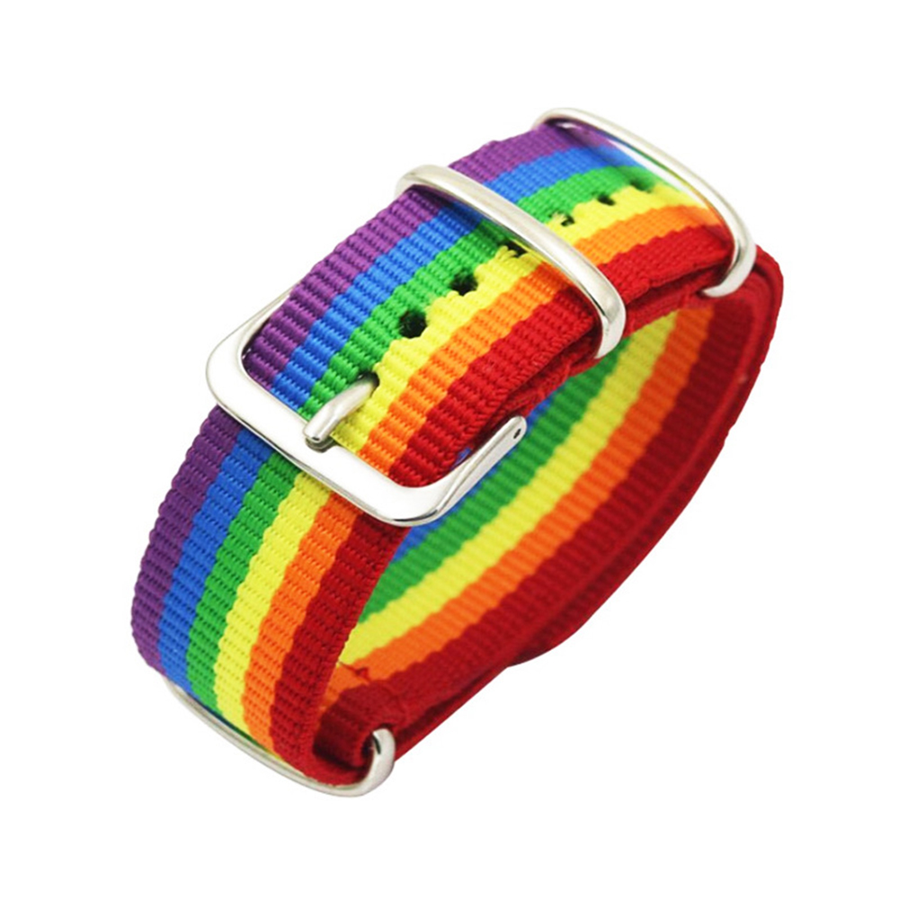 Jewelry Type Watches - Hot Nylon Rainbow Bracelet for Men