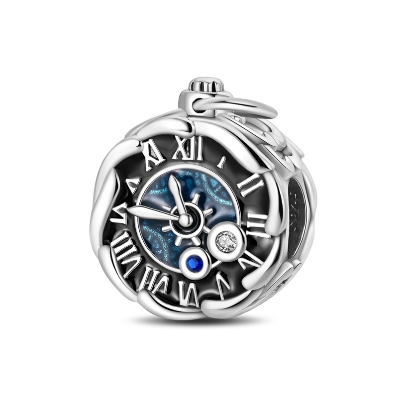 Fine Jewelry Watches Women - 925 Sterling Silver Charms Bead CZ