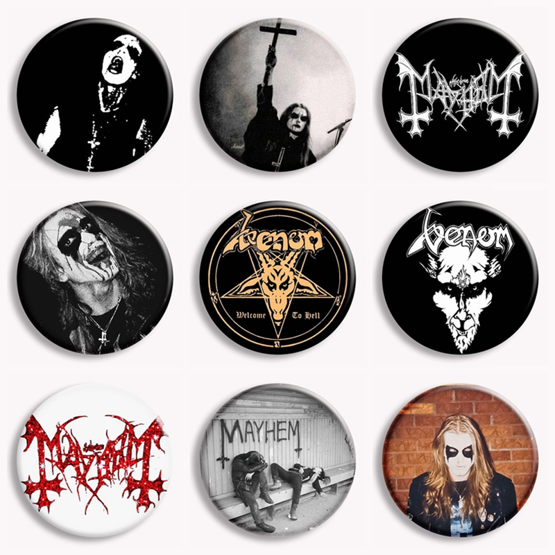 Rock Mayhem Band Soft Button P - Vintage Brooch Pin review and price