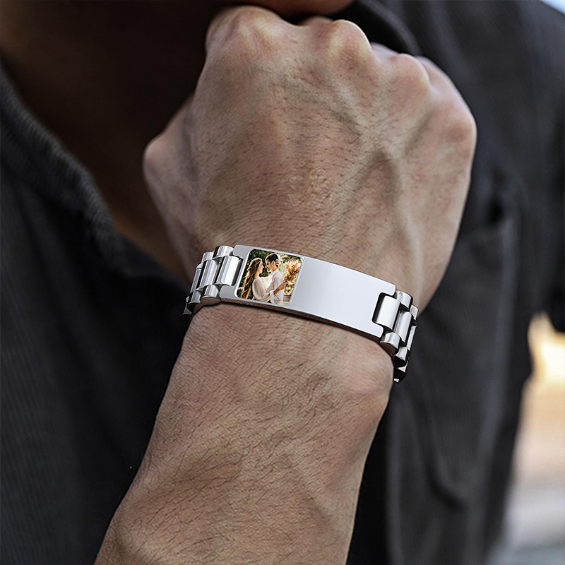 Custom Picture Text Bracelet W - Jewelry Type Watches review and price