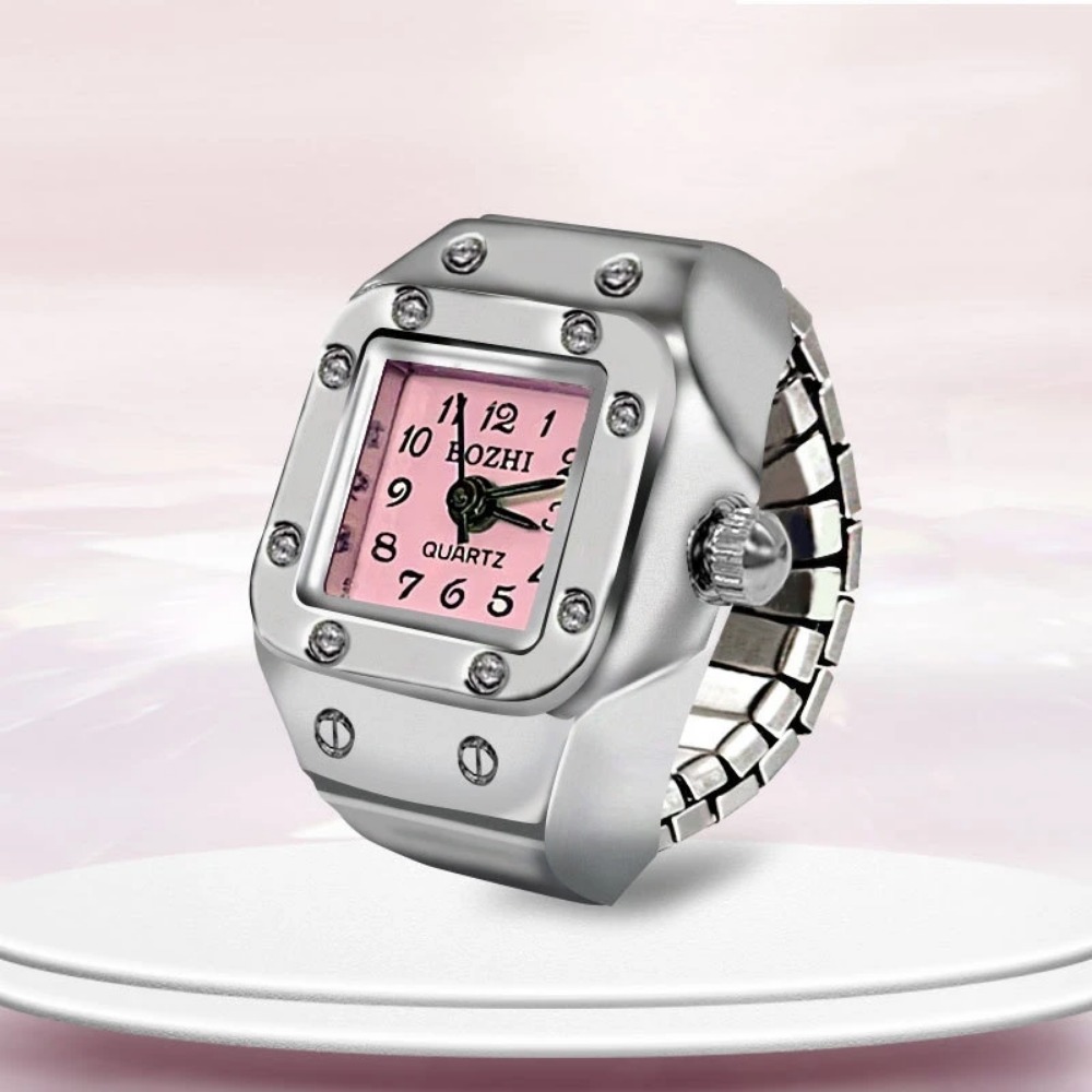 Creative Square Dial Ring Watc - Jewelry Type Watches review and price