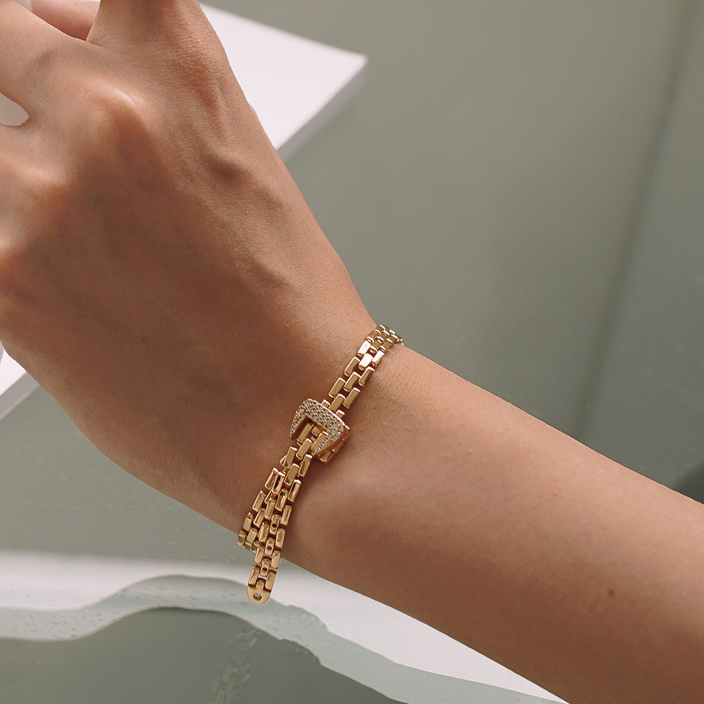 Brass With 18K Gold Watch Band - Fine Jewelry Watches Women review and price