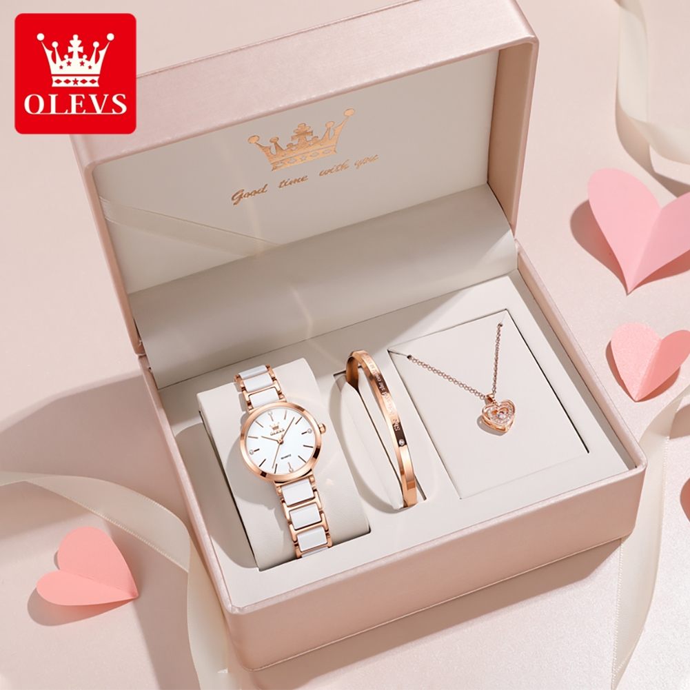OLEVS Women Watch 5877 Luxury  - Jewelry And Watches review and price
