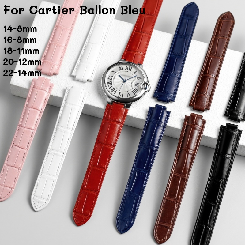 Leather Watch Strap Double Con - Cartier Watch Tank review and price