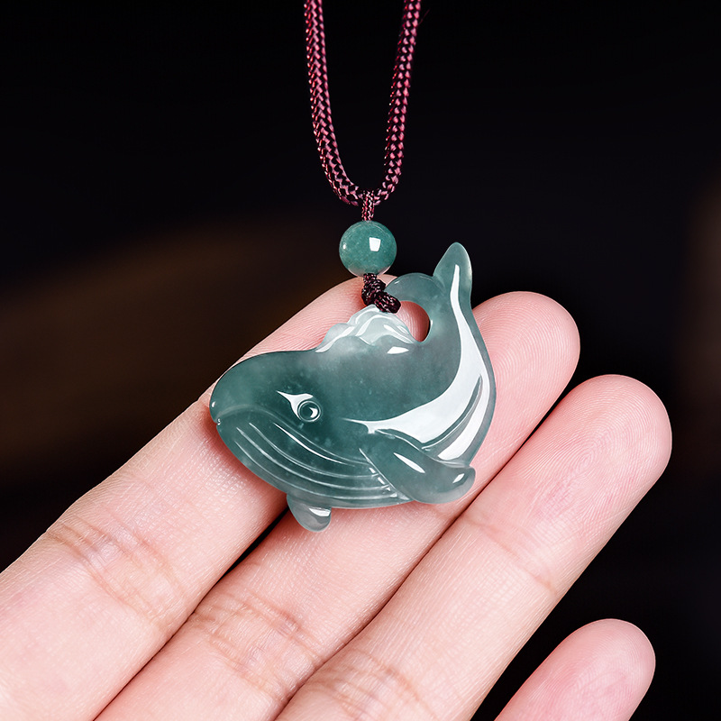 Natural Burmese Jadeite Whale  - Jewelry & Watches Company review and price