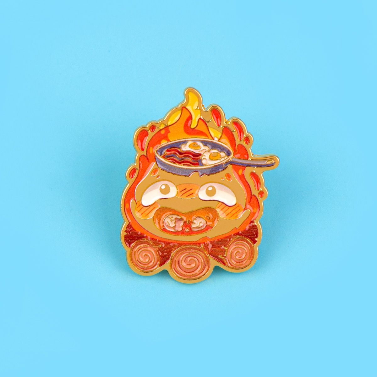 Cute Fire Enamel Pins Anime Mo - Vintage Brooch Pin review and price