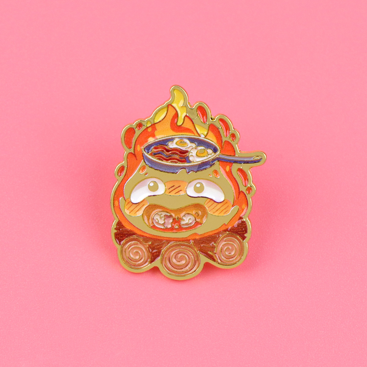 Cute Fire Enamel Pins Anime Mo - Vintage Brooch Pin review and price