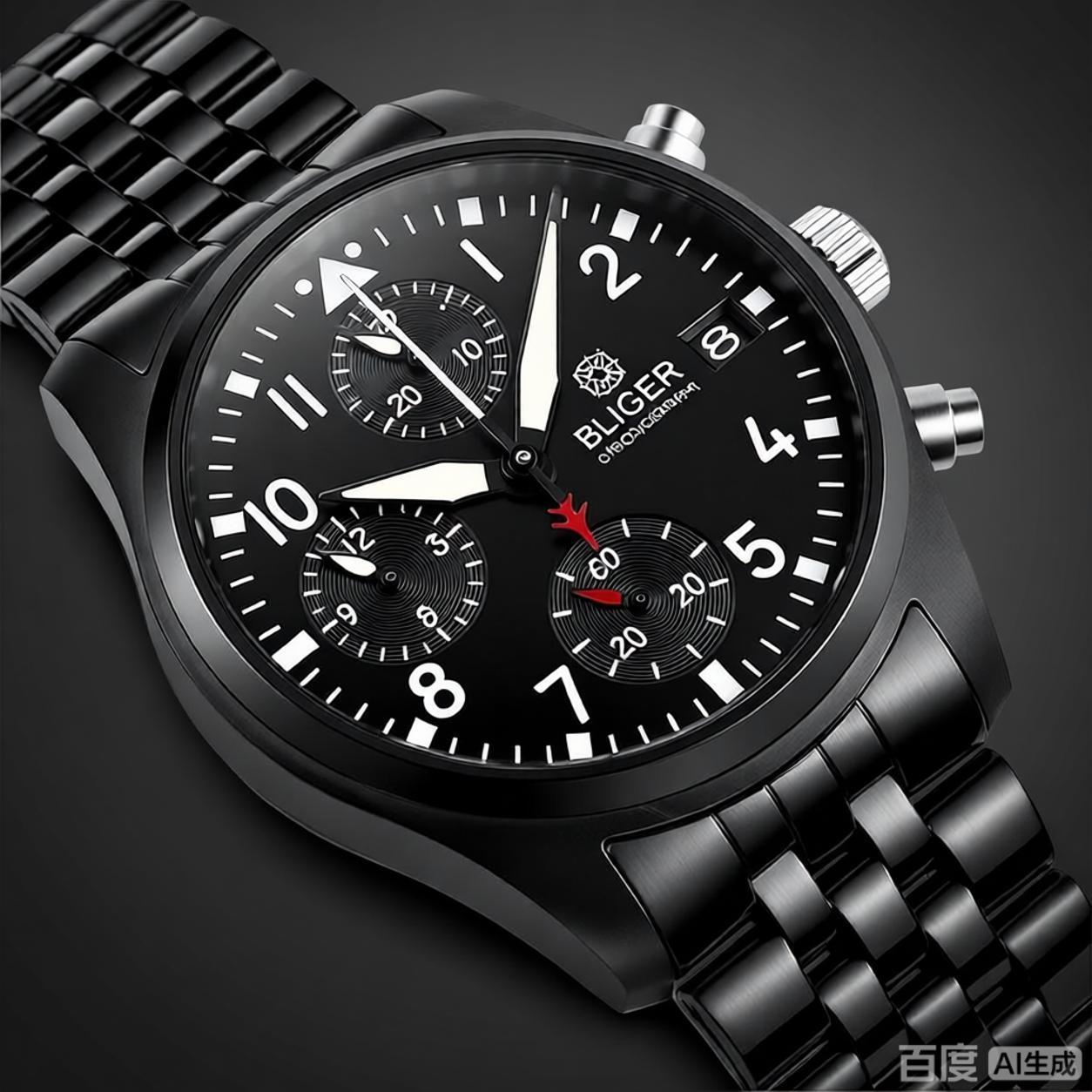 BLIGER Full Black Brushed 38mm - Jewelry And Watches review and price