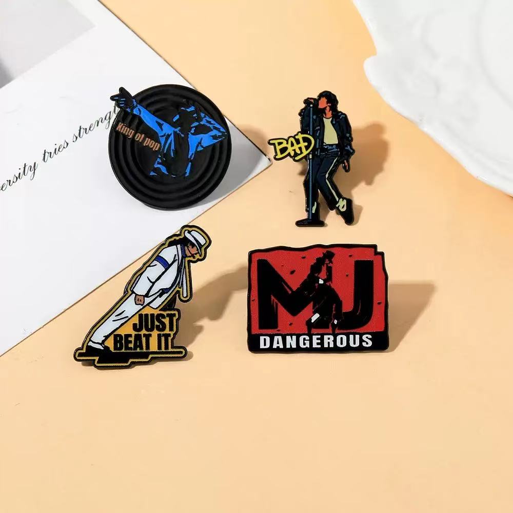 4pcs Classic Rock Band Enamel  - Vintage Brooch Pin review and price