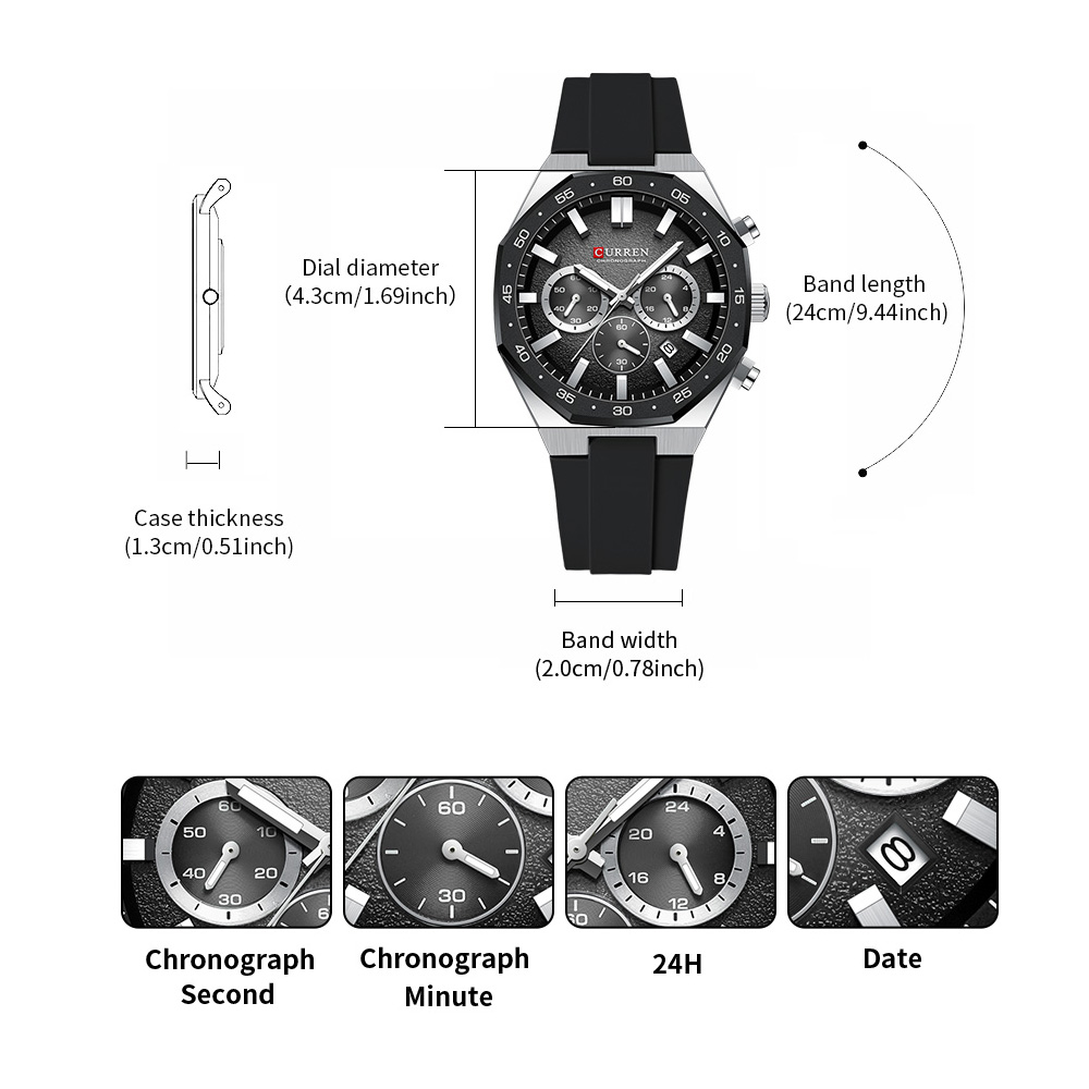 CURREN Fashion Casual Men Spor - Jewelry And Watches review and price