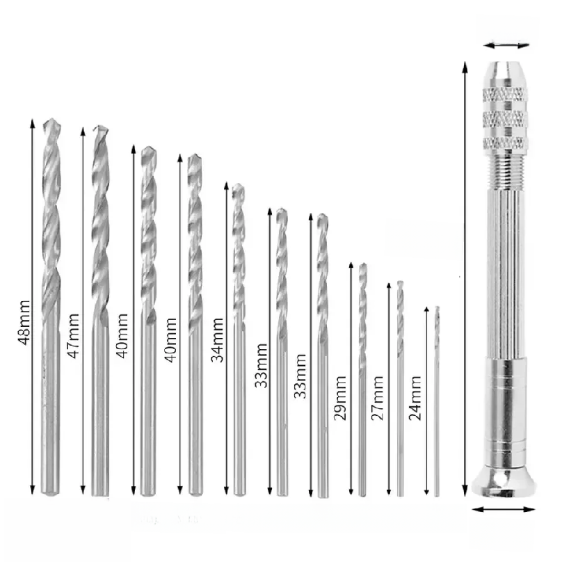 0.8-3.0mm Mini Hand Drill Wood - Watches & Jewelry Repair Center Photos review and price