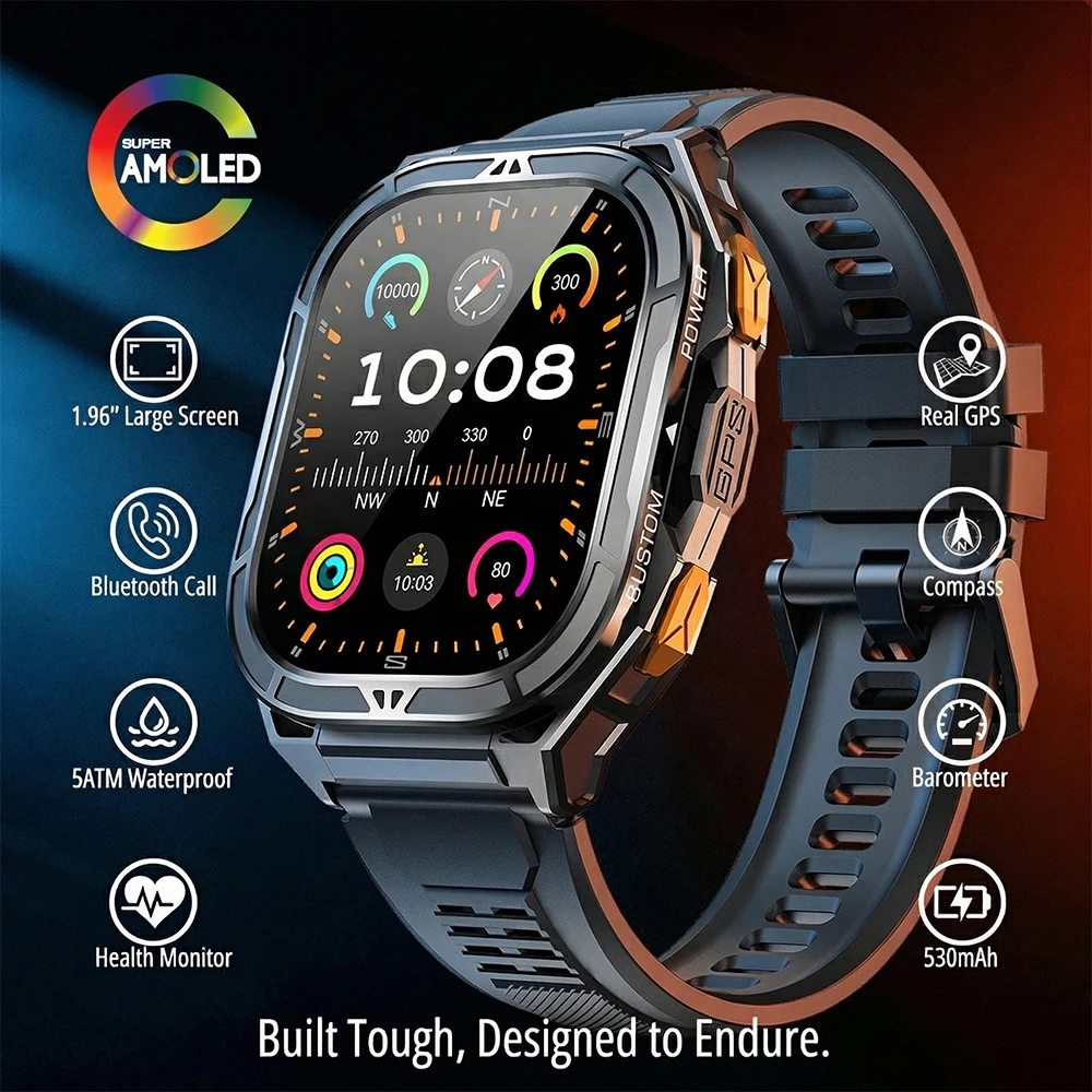Luxury AMOLED Smartwatch Real  - Italian Jewelry Watches review and price