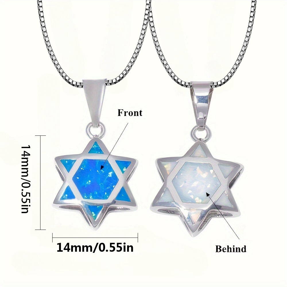 Star of David Opal Pendant Nec - Jewelry & Watches Company review and price