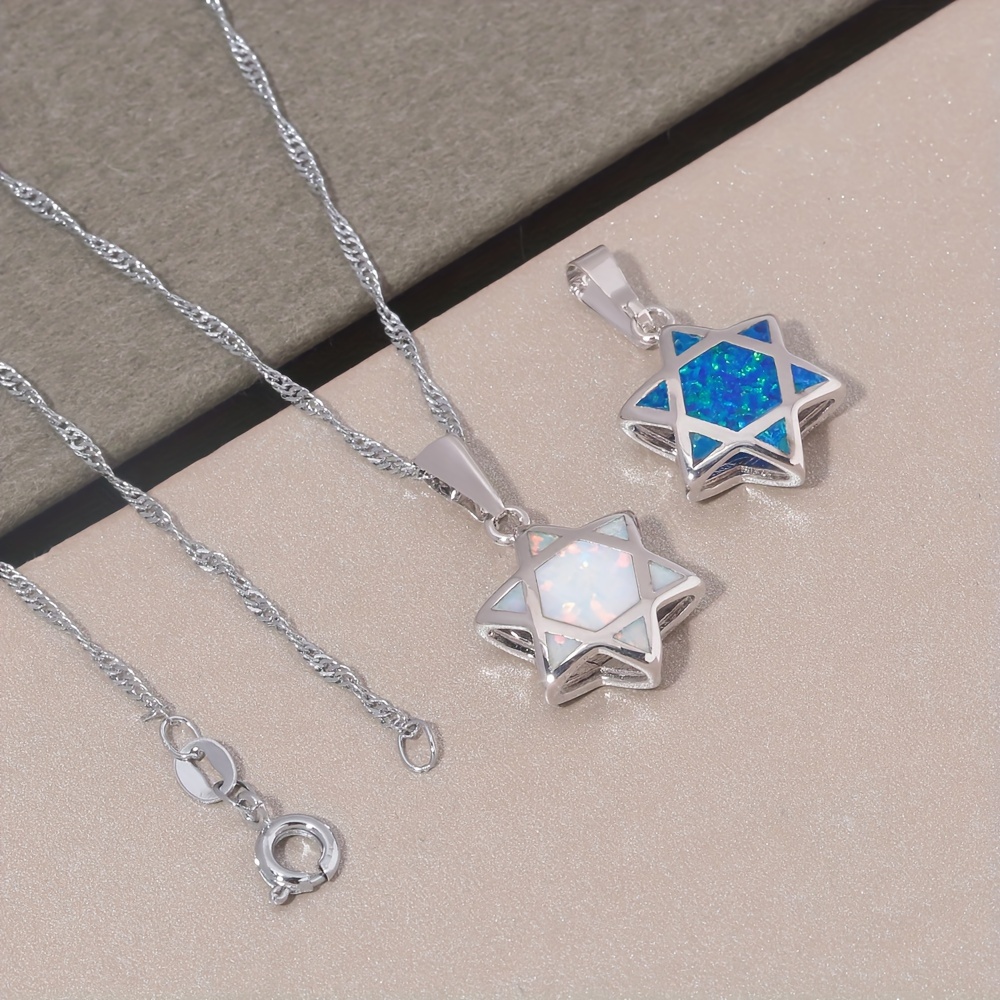 Star of David Opal Pendant Nec - Jewelry & Watches Company review and price