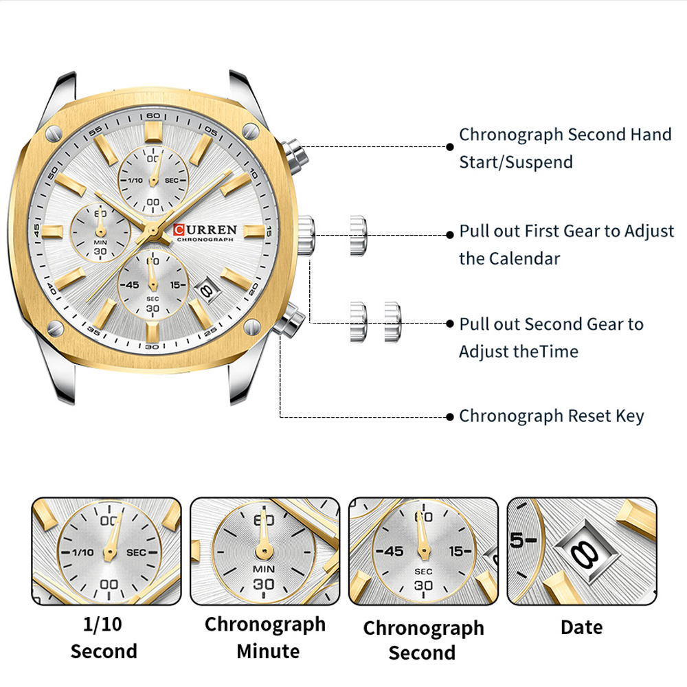 CURREN Modern Men's 42mm Sport - Jewelry And Watches review and price